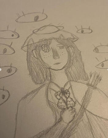 octos oc, pencil, 2022